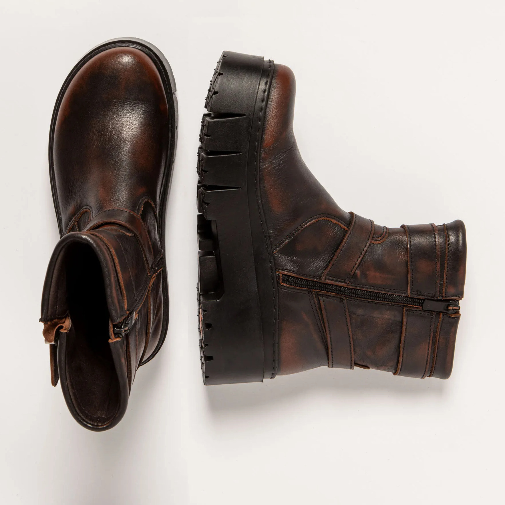 Botines 1767 ASPORT CASTAGNA / LEEDS color Castagna