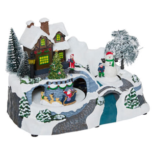 Well home - casa de luces de pueblo navideño