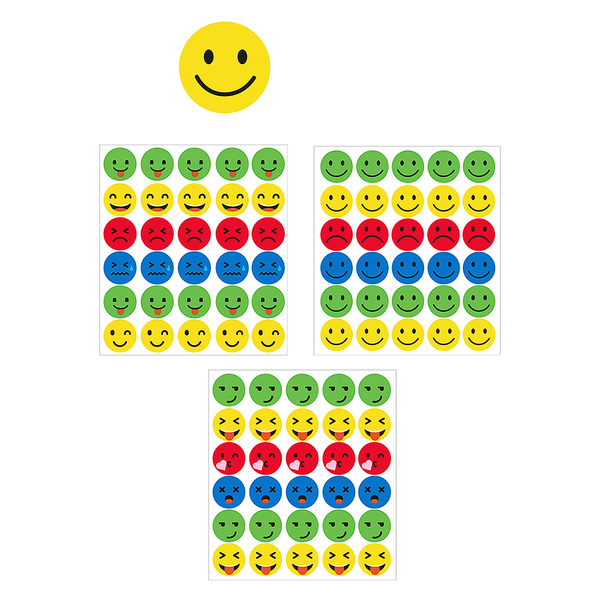 PACK 24 UNITA' ETIKETTE ADESIVE PERSONALIZZABILI DECORATE DESIGN VOLTI (SET 2 UDS)