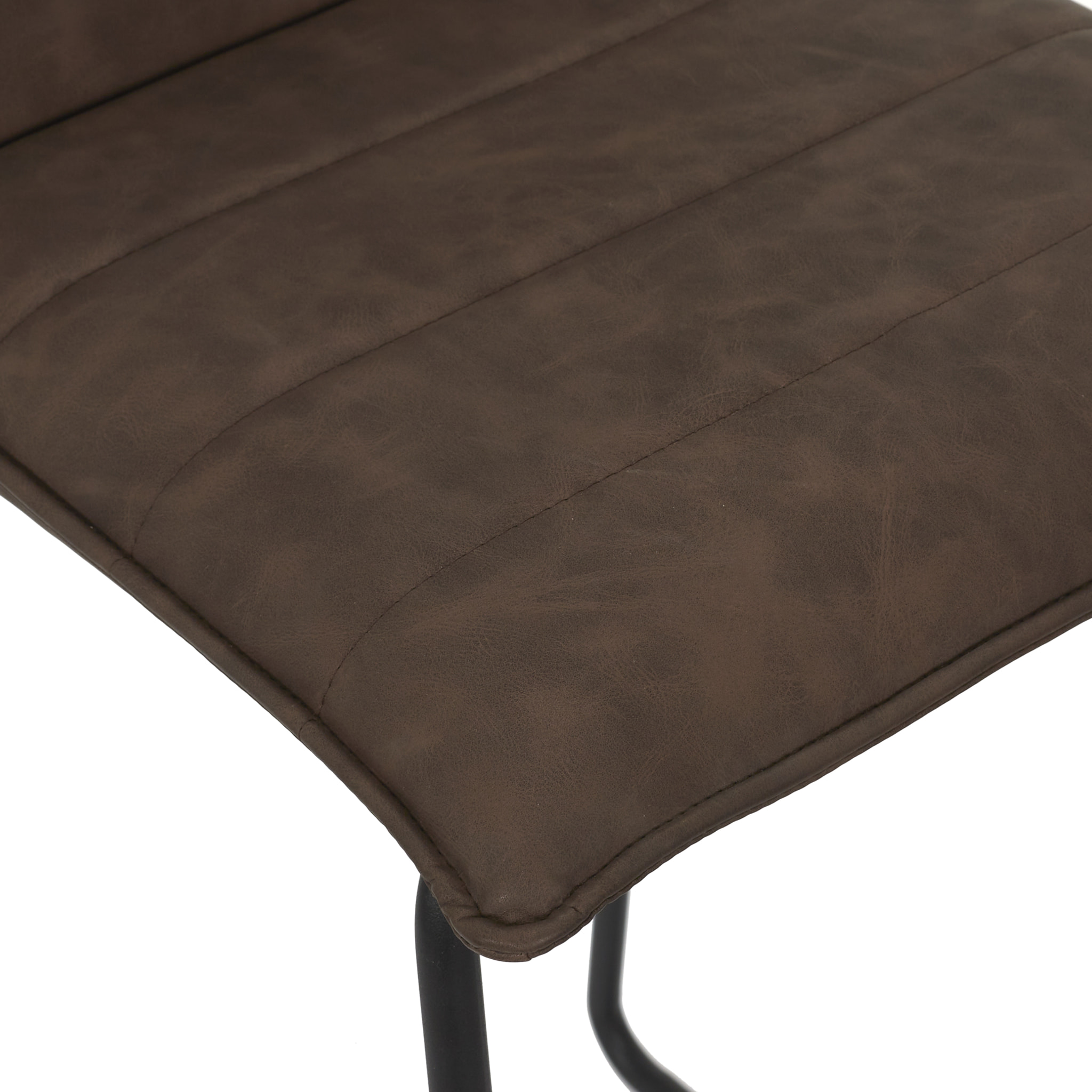 Chaise De Bar Warren Marron - Lot De 2