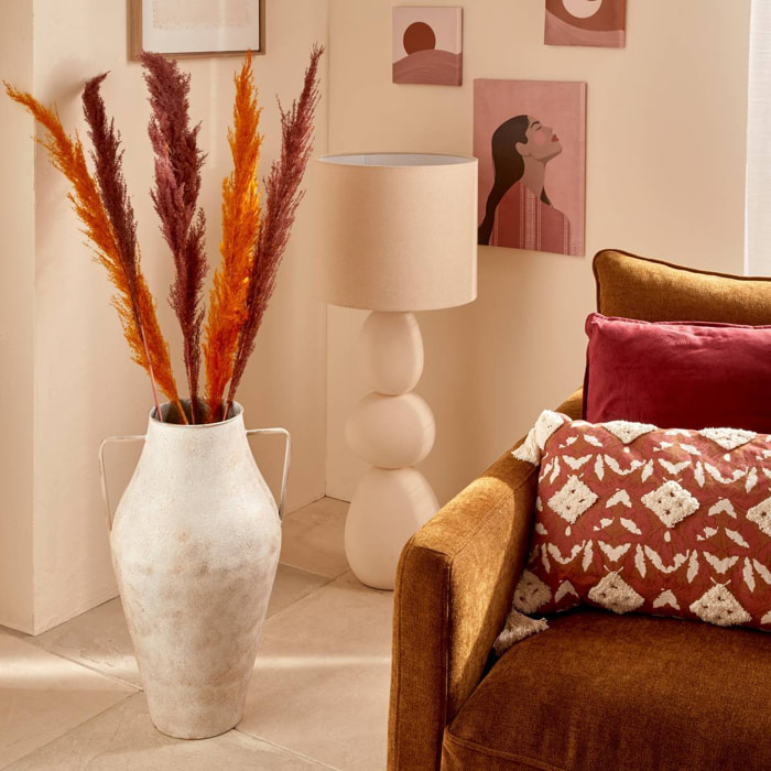 Vase Glady en Acier 37,5x33,5x58,5 cm Gris