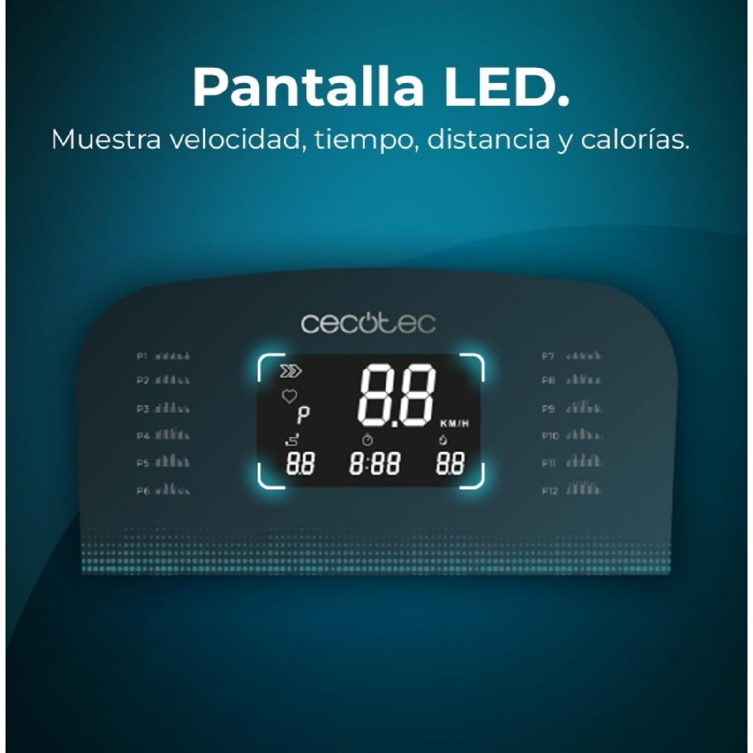 Cecotec Cinta de Correr Plegable DrumFit WayHome 1700 Sprint. 1100 W 1-17 Km/h 1