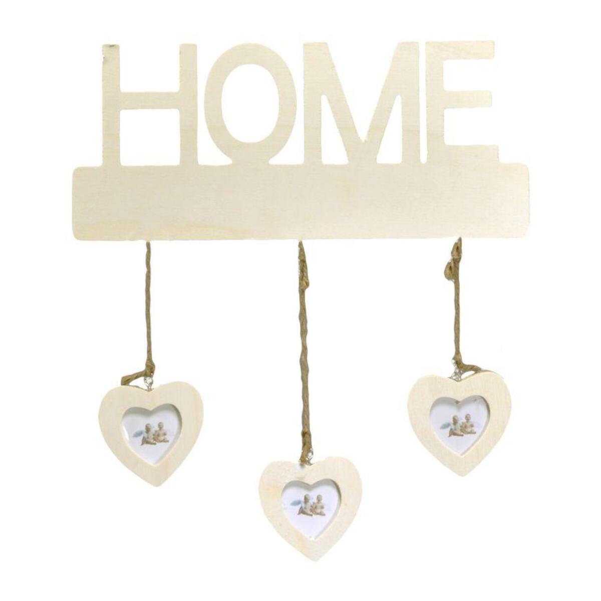 Portafoto da muro home con cuori multiplo 3 foto cm30xh35x1