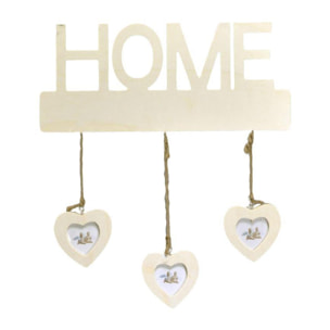 Portafoto da muro home con cuori multiplo 3 foto cm30xh35x1