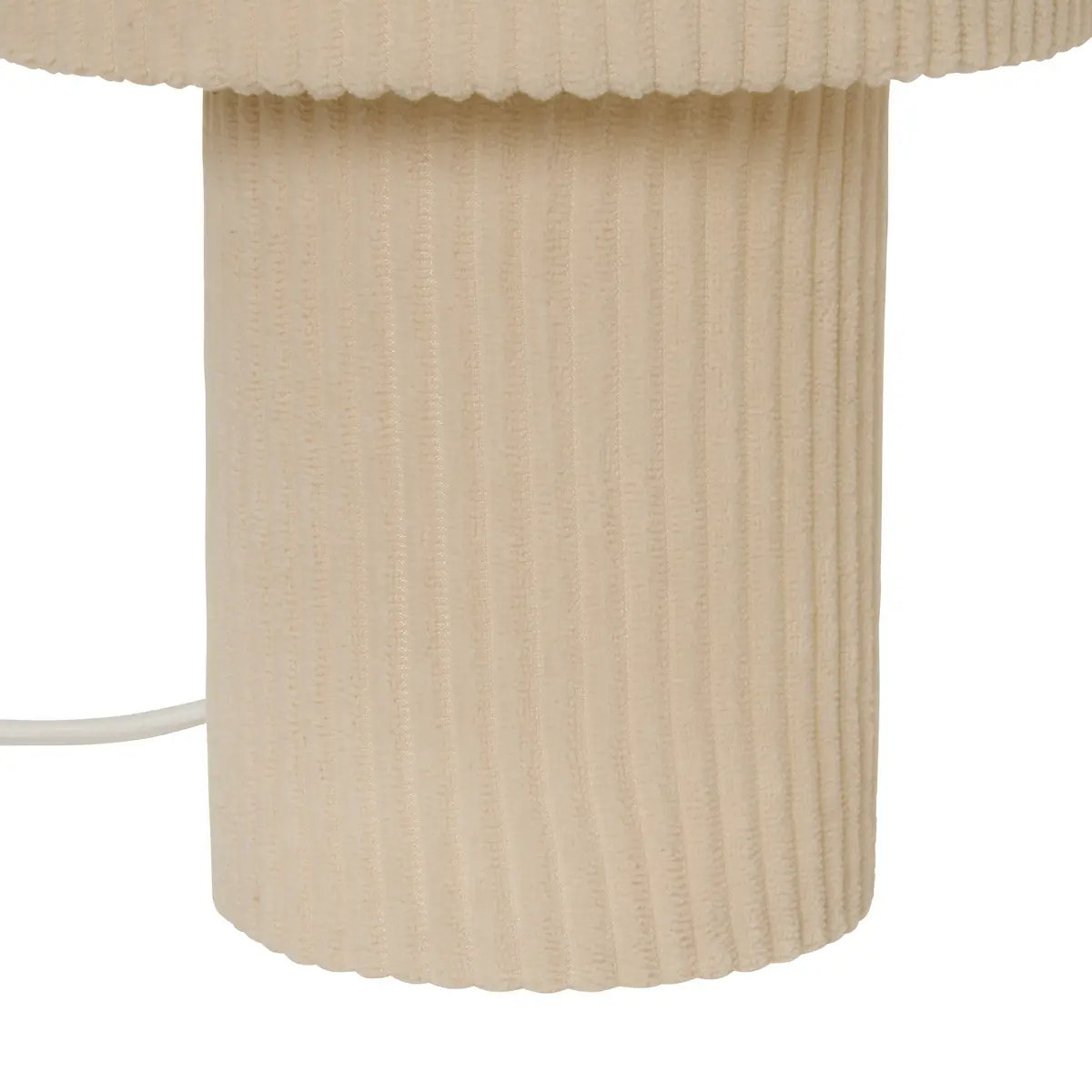 Lampe Jolina cylindrique H.28cm beige