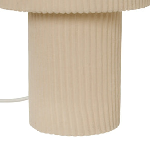 Lampe Jolina cylindrique H.28cm beige