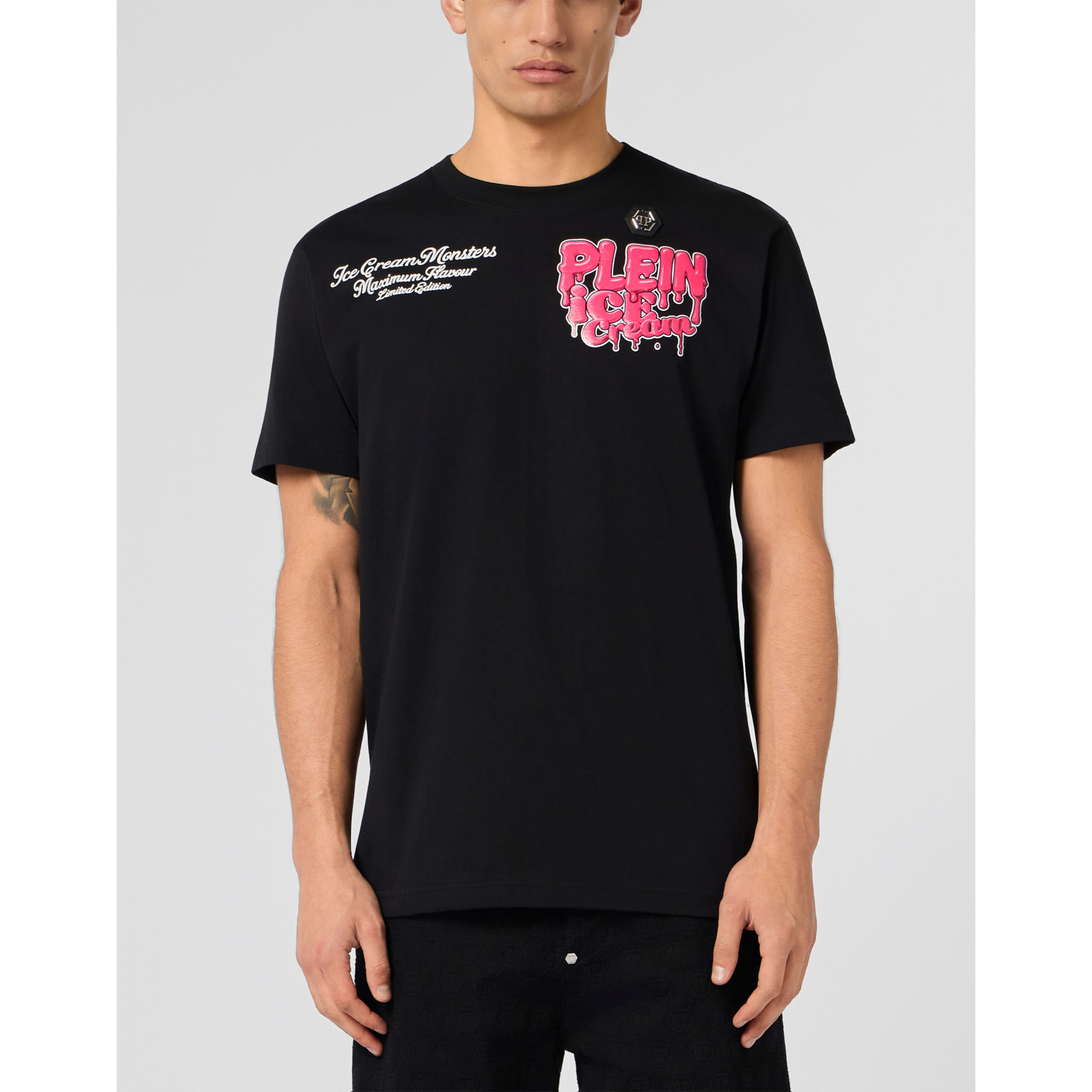 PHILIPP PLEIN Round Neck T-Shirt Gelato Monsters