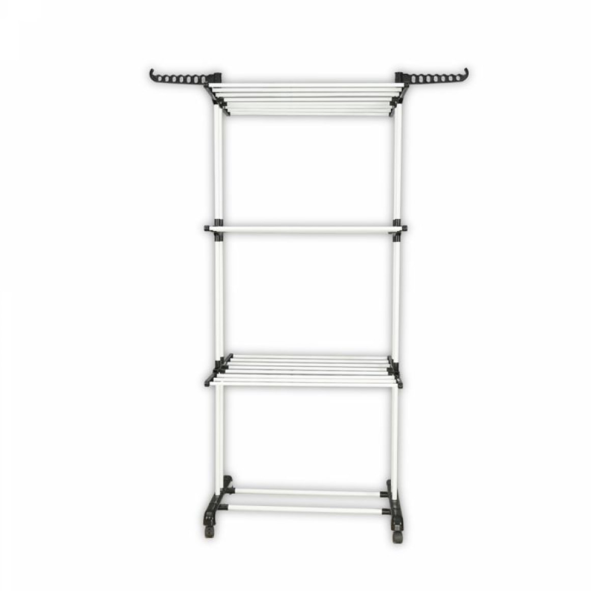 Séchoir multifonctions 20m d'étendage blanc et noir Herzberg HG8034-BW