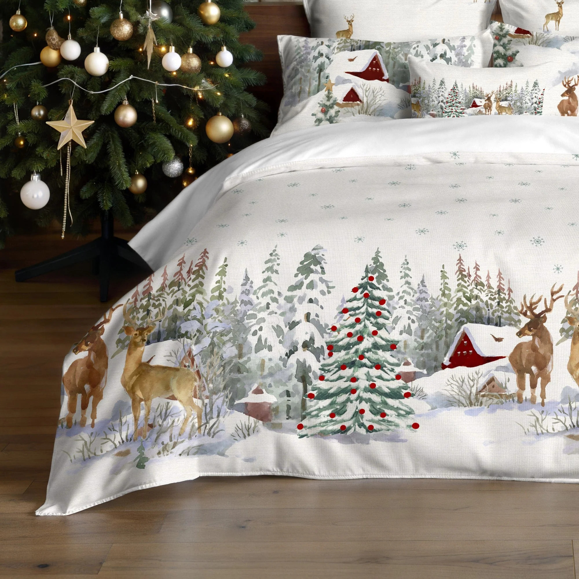 Housse de couette avec boutons-pression Forest Fawn