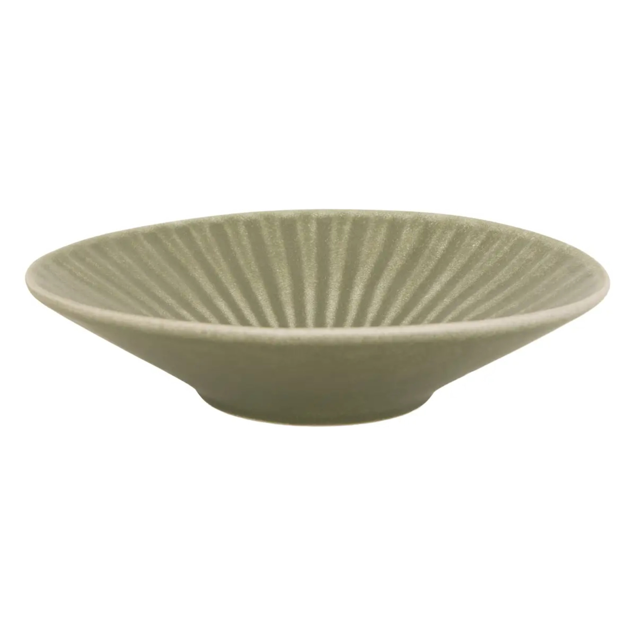 Lot de 4 Assiette creuse Nyero ronde D.21cm vert