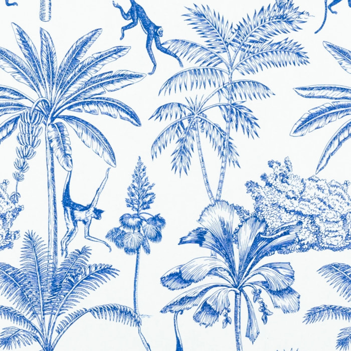 Abattant easy clip avec descente assistée au style palmeraie - Bleu