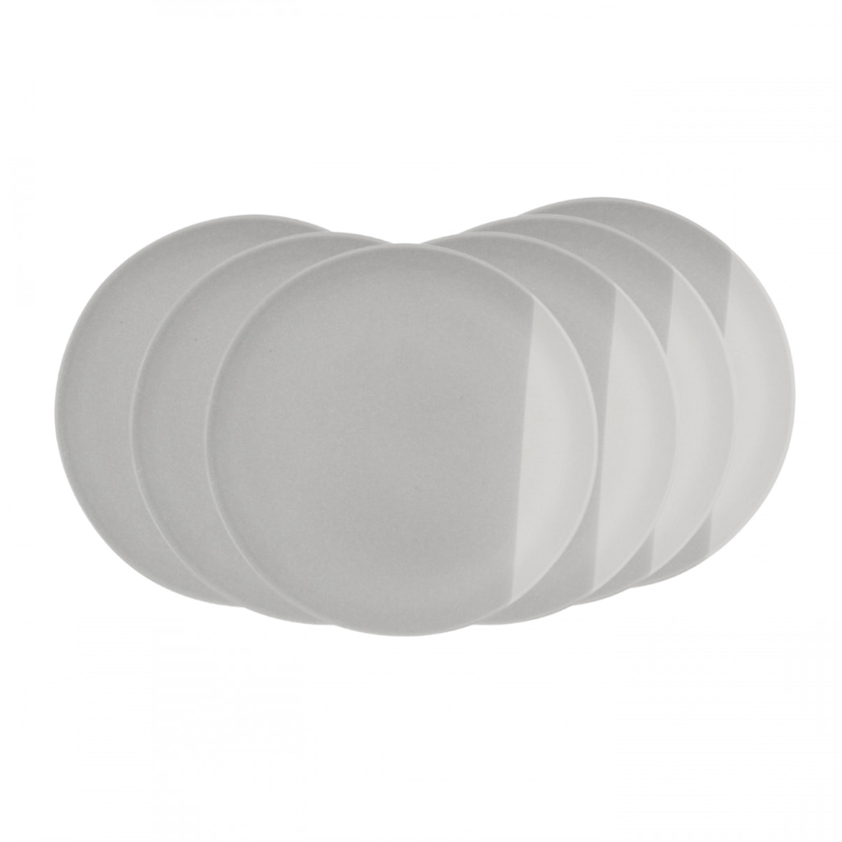 Lot de 6 grandes assiettes, TERRE DE SIENNE