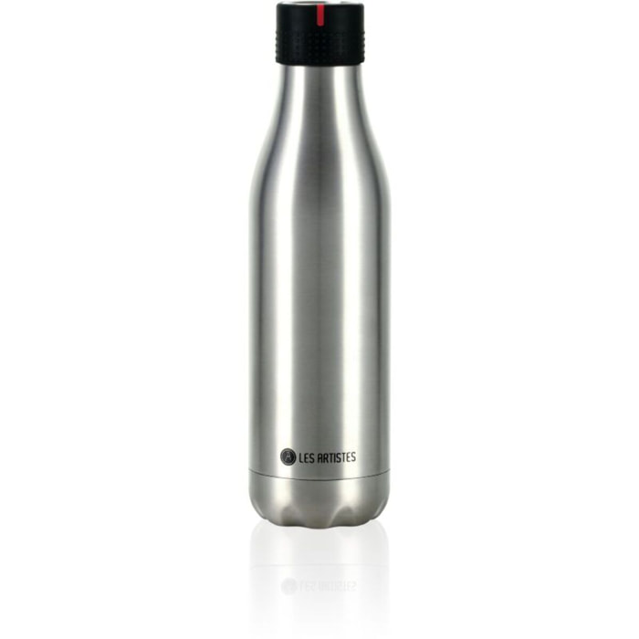 Bouteille isotherme LES ARTISTES Bottle UP Metallic argent 500ml