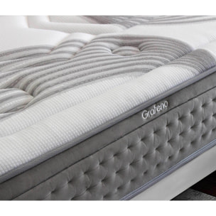 Colchón Viscografeno Muelles Ensacados Classic Grafeno, Altura 30 cm