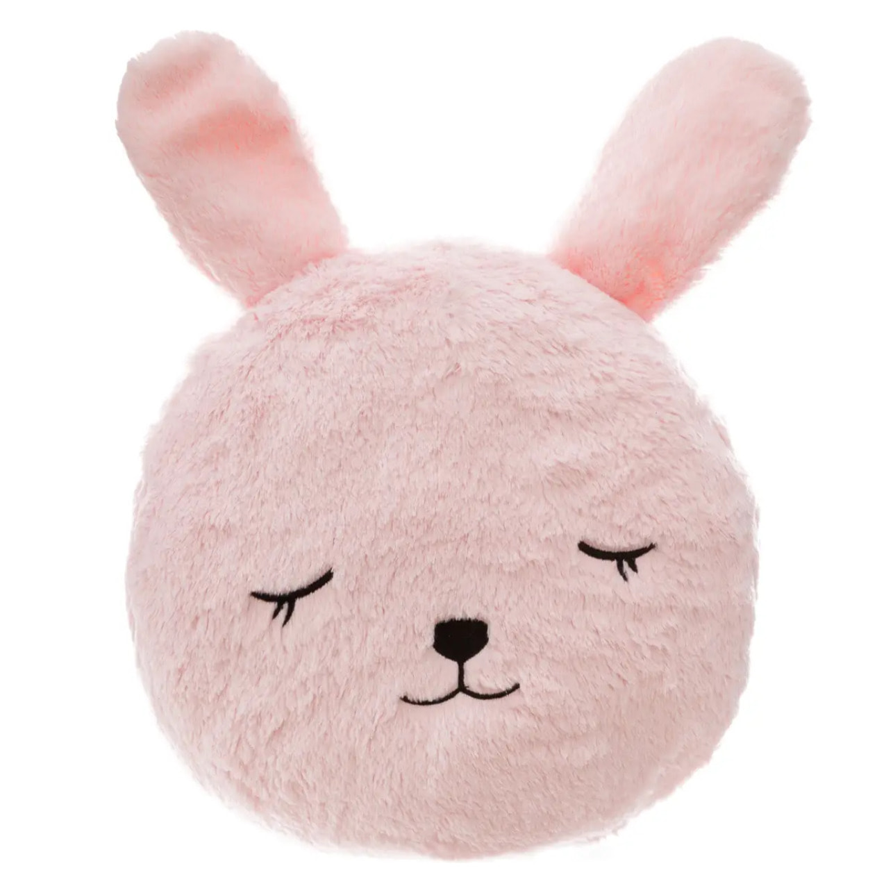 Coussin enfant "Lapin" - fausse fourrure - D28 cm