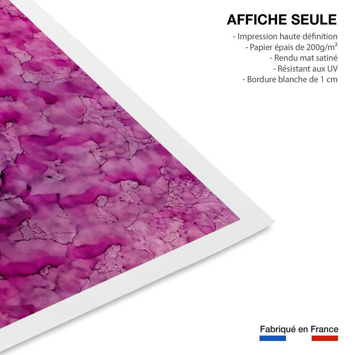 Poster fuchsia Affiche seule