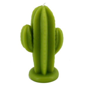 Candela a forma di cactus verde cmø4/10h15