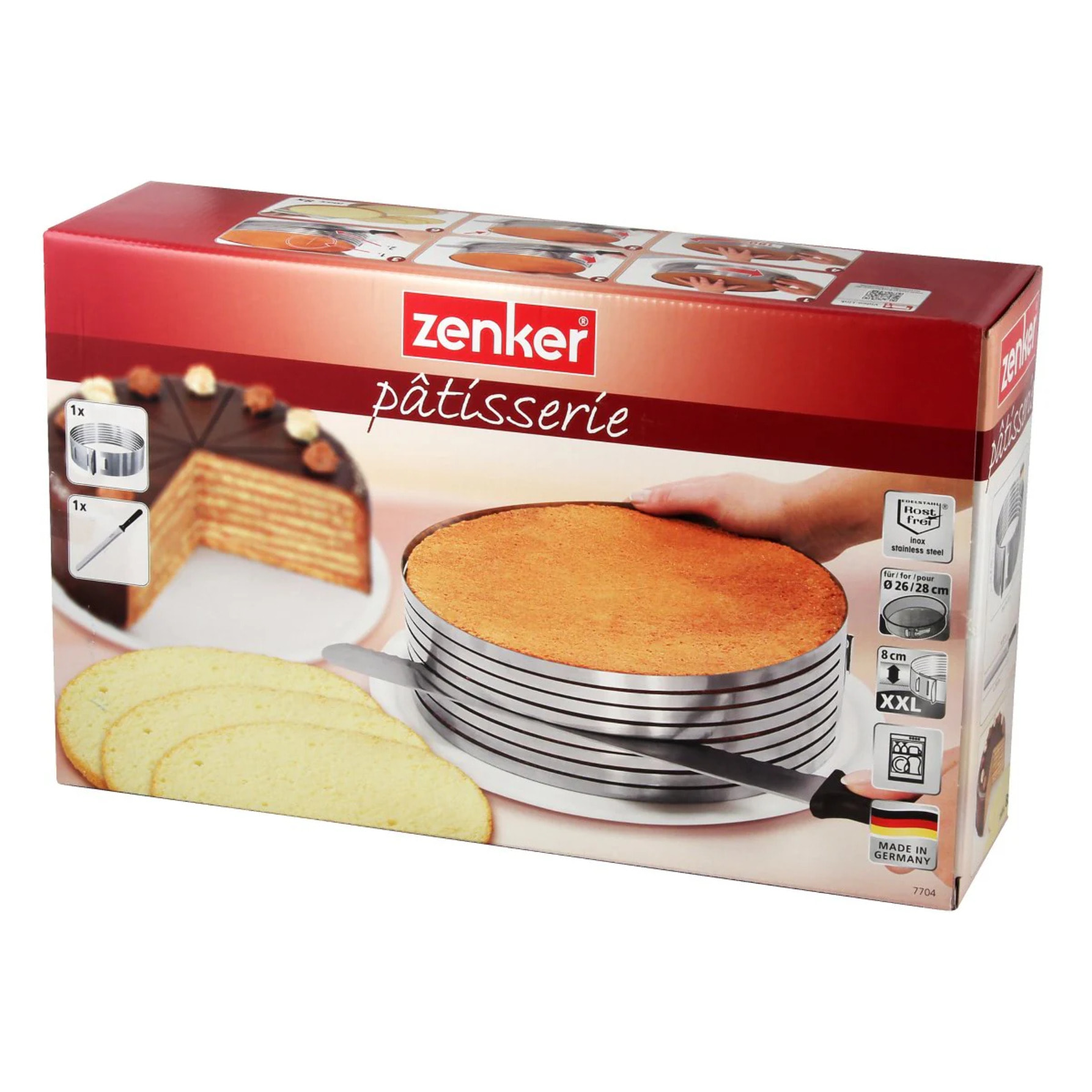 Ensemble de 2 ustensiles de pâtisserie pour layer cakes Zenker