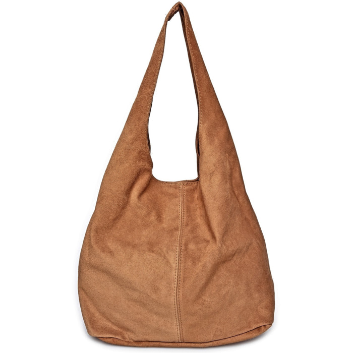 Borsa a tracolla Anna Luchini Cammello