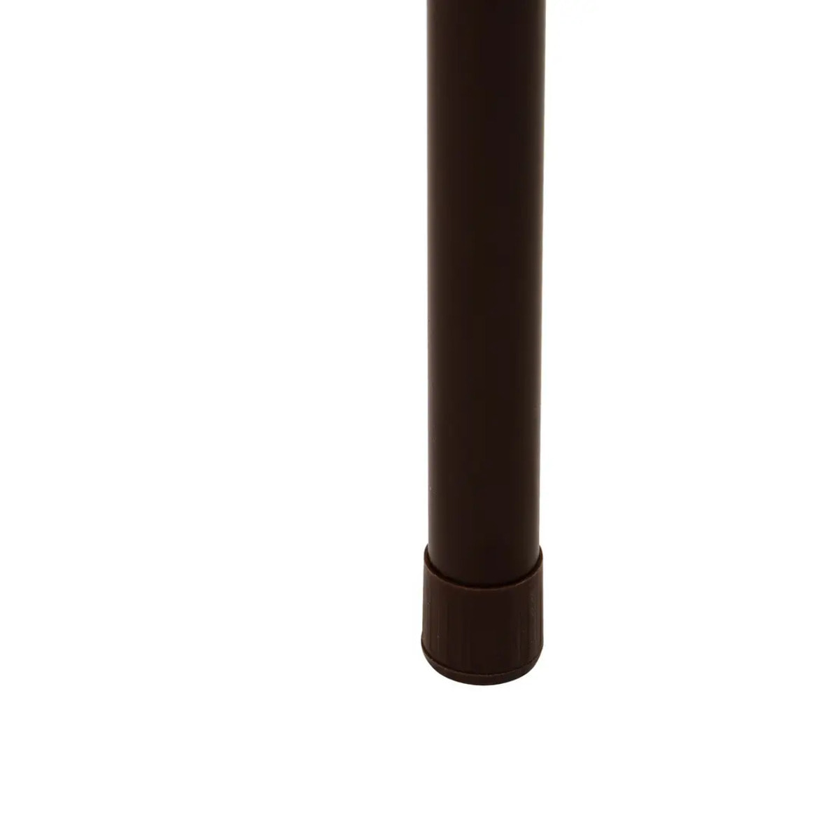 Tabouret rond empilable avec assise velous Flexy marron