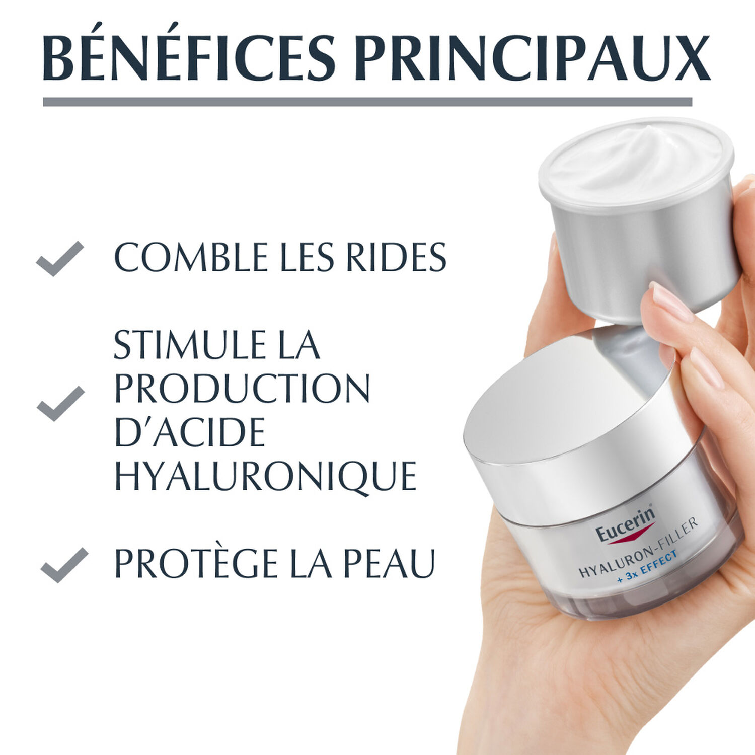 HYALURON-FILLER + 3x EFFECT SPF15 - Recharge Soin de Jour - Peau Sèche 50ml