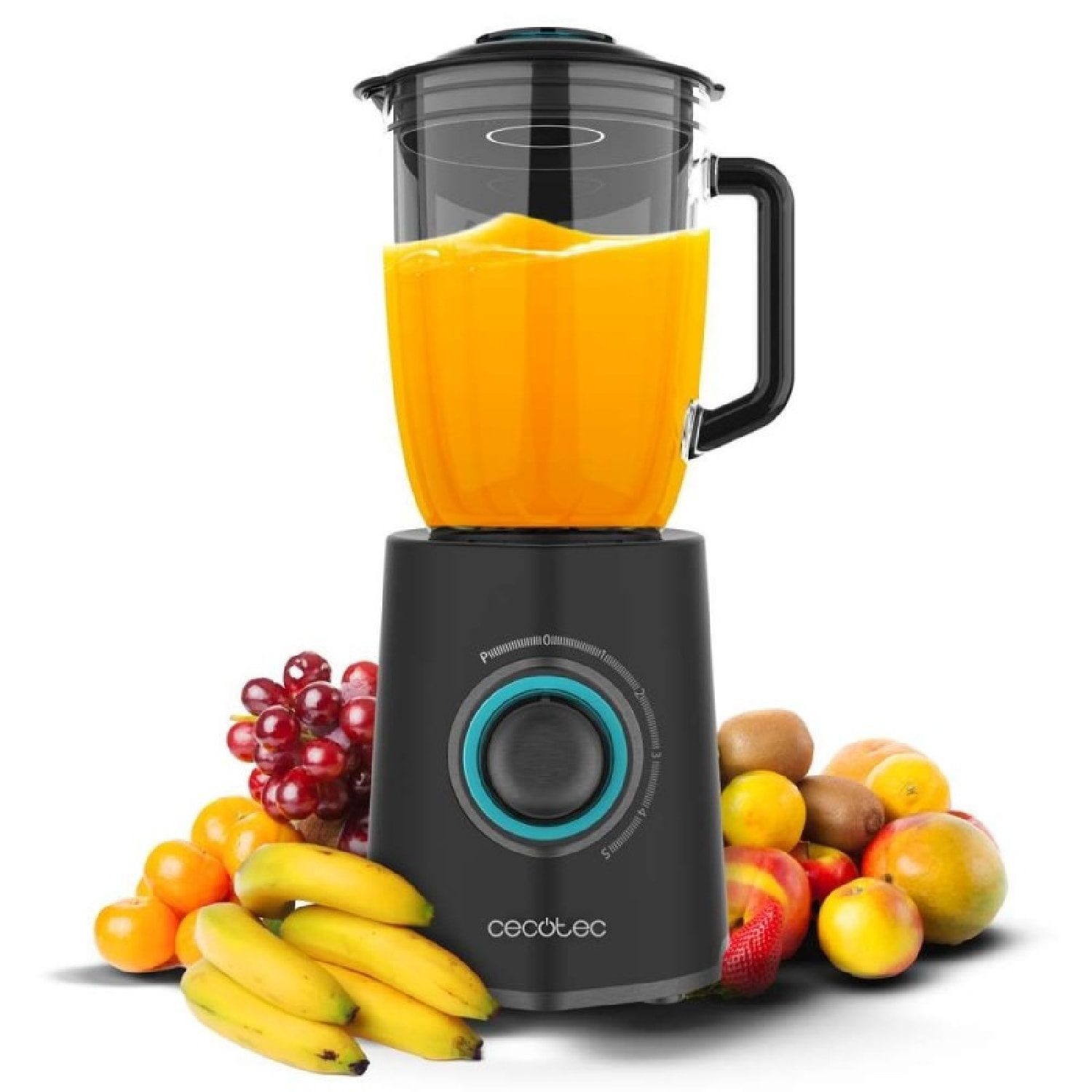 Cecotec Batidora de vaso Power Black Titanium 2300Max Mix Go
