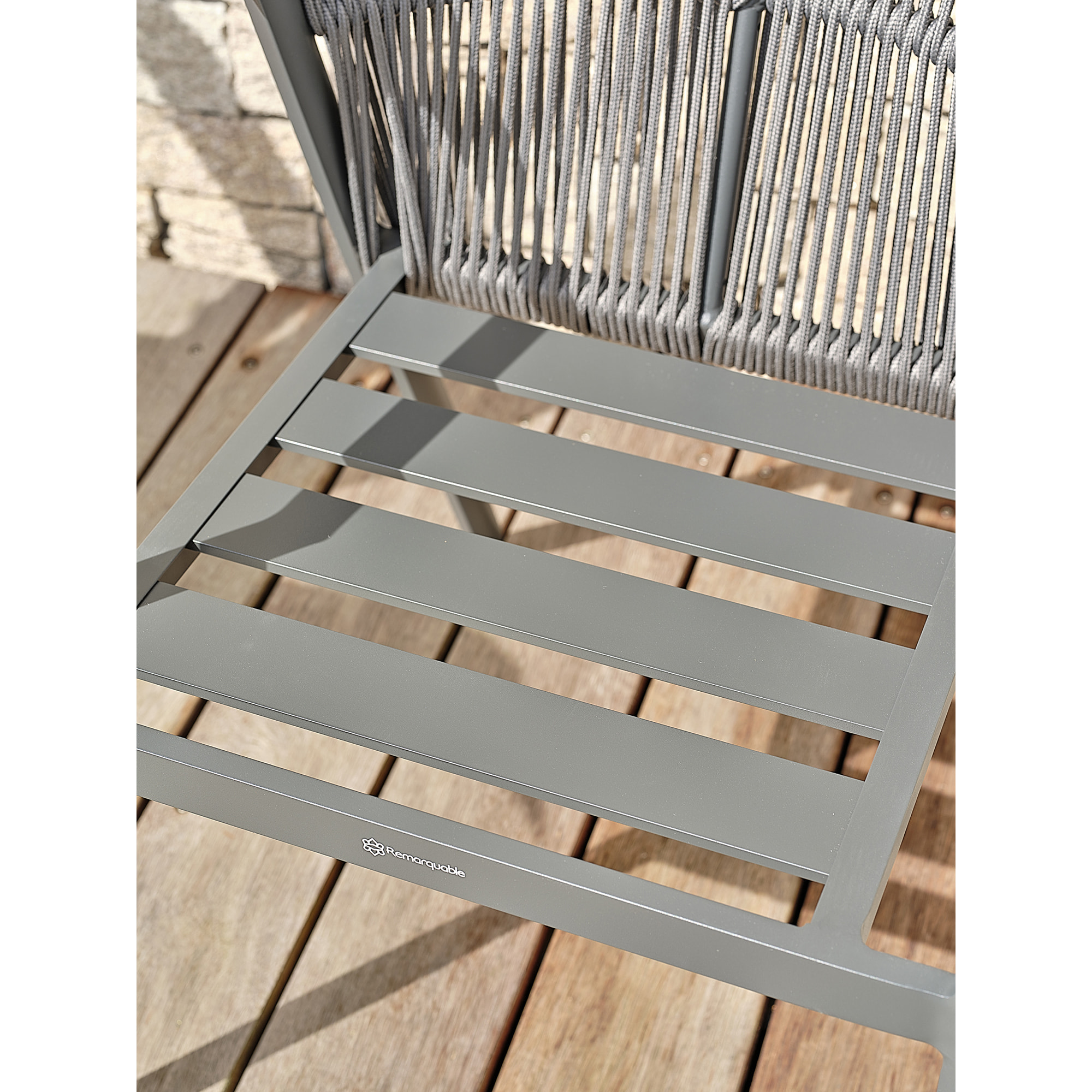 GAMBI - Fauteuil de jardin - Gris anthracite