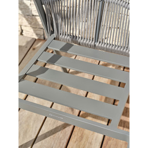 GAMBI - Fauteuil de jardin - Gris anthracite