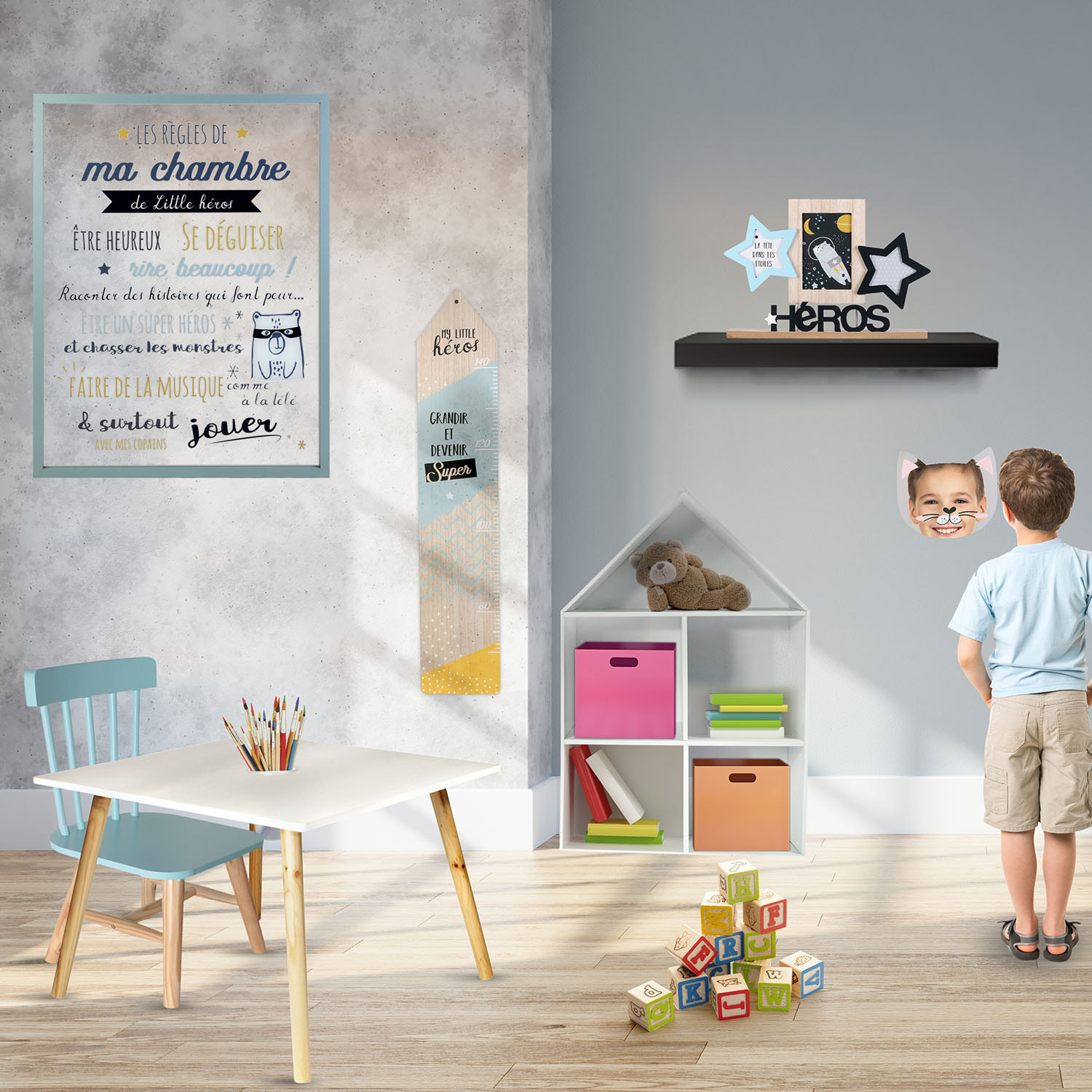 Cadre Photo X3 Vues Enfant Garcon0