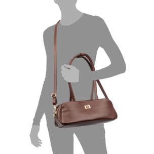 Baranzate bolso de hombro mujer. Piel auténtica Dollaro.