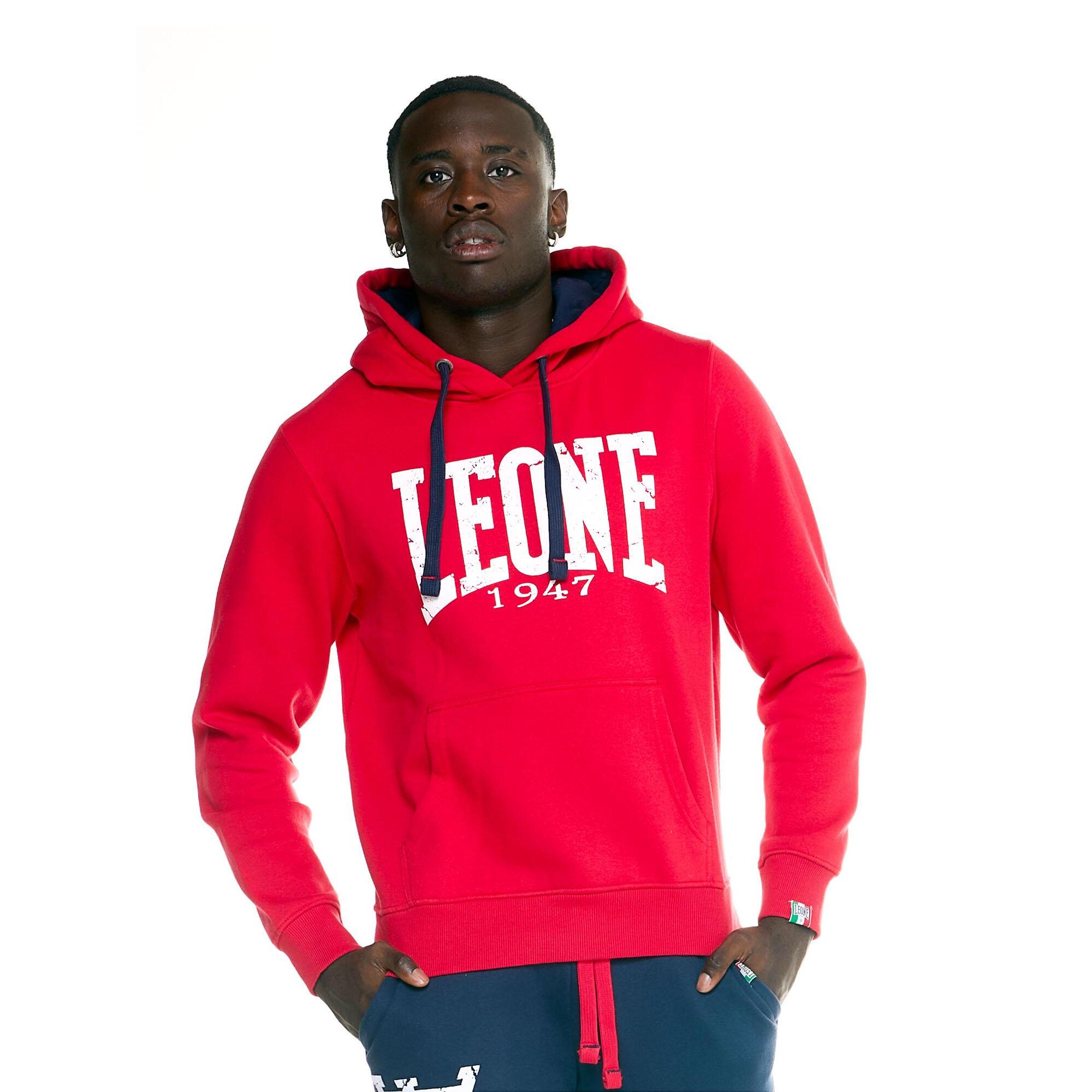 Chándal de invierno cepillado con capucha para hombre Leone Basic Vintage