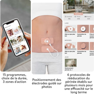 Appareil électrostimulation BLUETENS Pinktens Electrostimulation et Kegel guidés