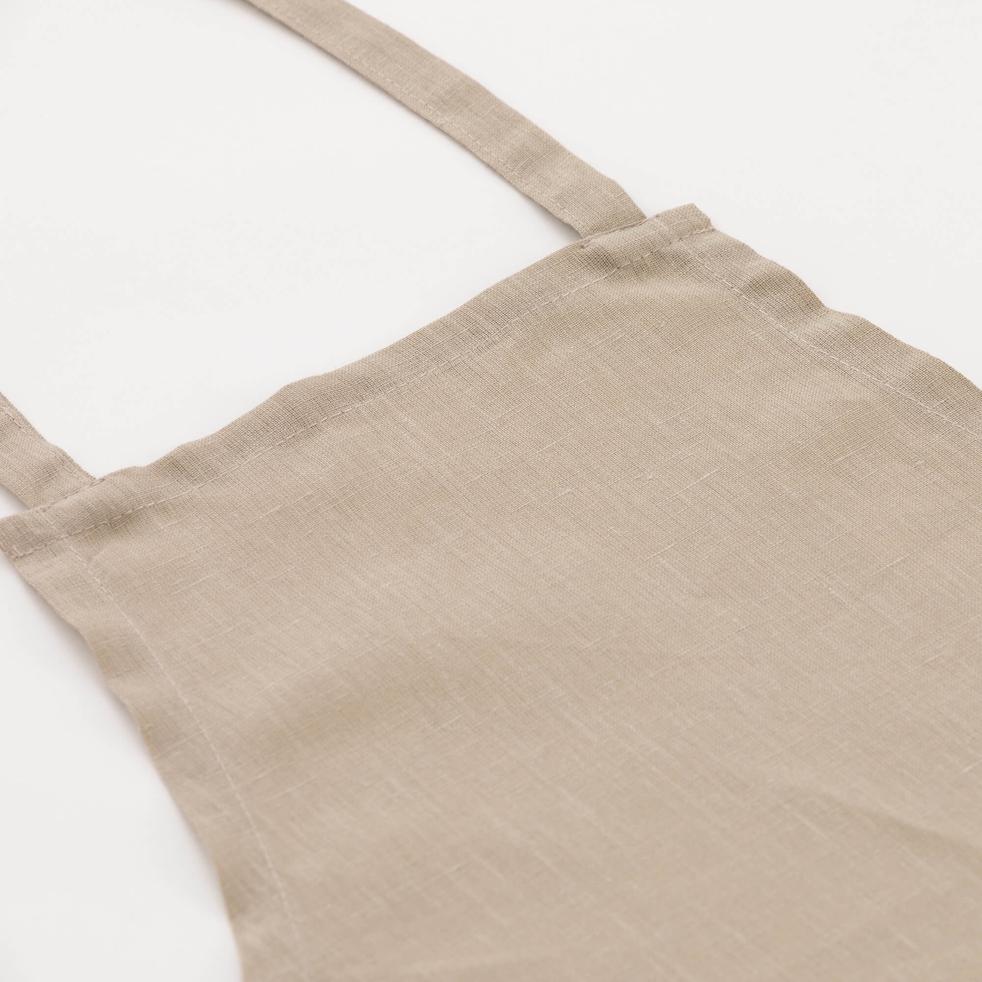 Tablier 100% lin Taupe - 110x69 cm