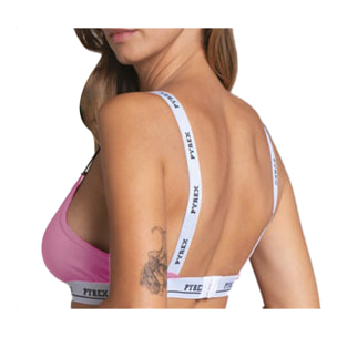 Pyrex Brassiere Donna in Cotone, Art.PRC71 Conf da 3 PZ. Ass (Fucsia - Lilla - Rosa)