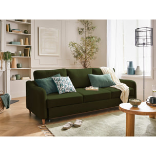 Will - canapé 3 places - convertible - en tissu - Vert