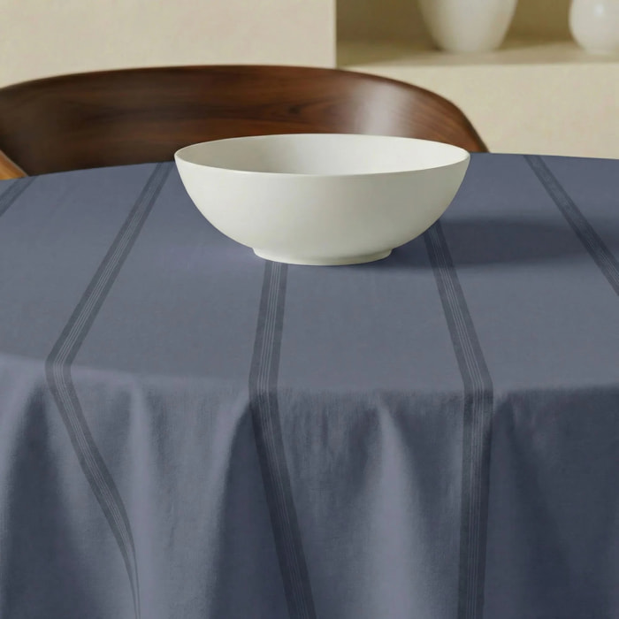 Nappe ronde anti-taches Nua Bleu Clair