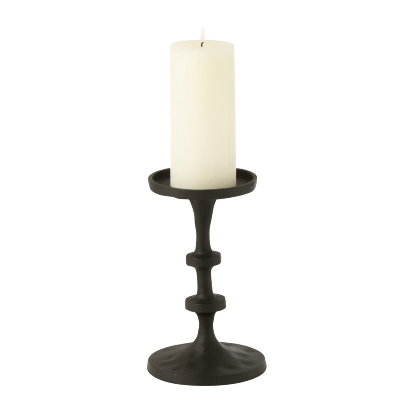 J-Line chandelier Luz - aluminium - noir - small
