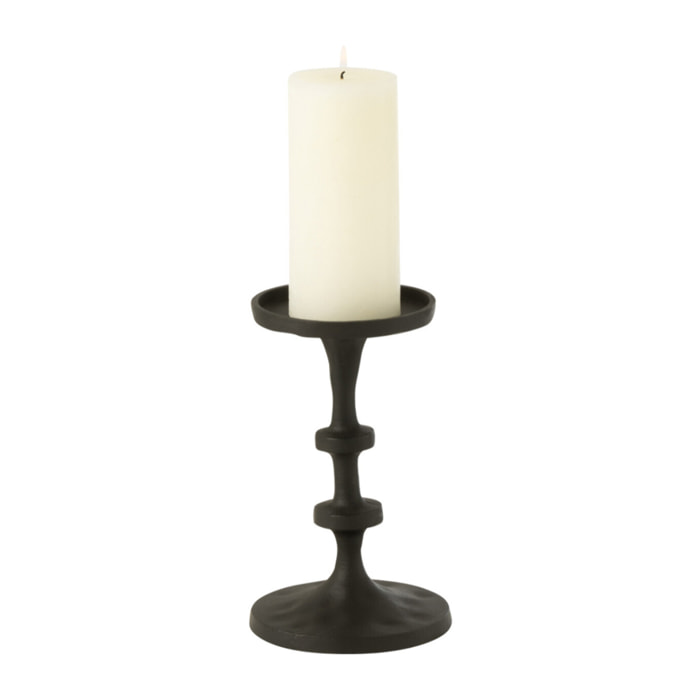 J-Line chandelier Luz - aluminium - noir - small