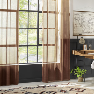 Voilage "Moly" 135x240cm rose terracotta