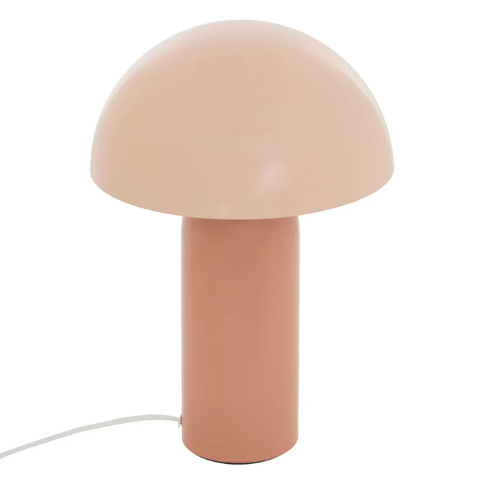 Lampe champignon Lito H. 37 cm rose bicolore