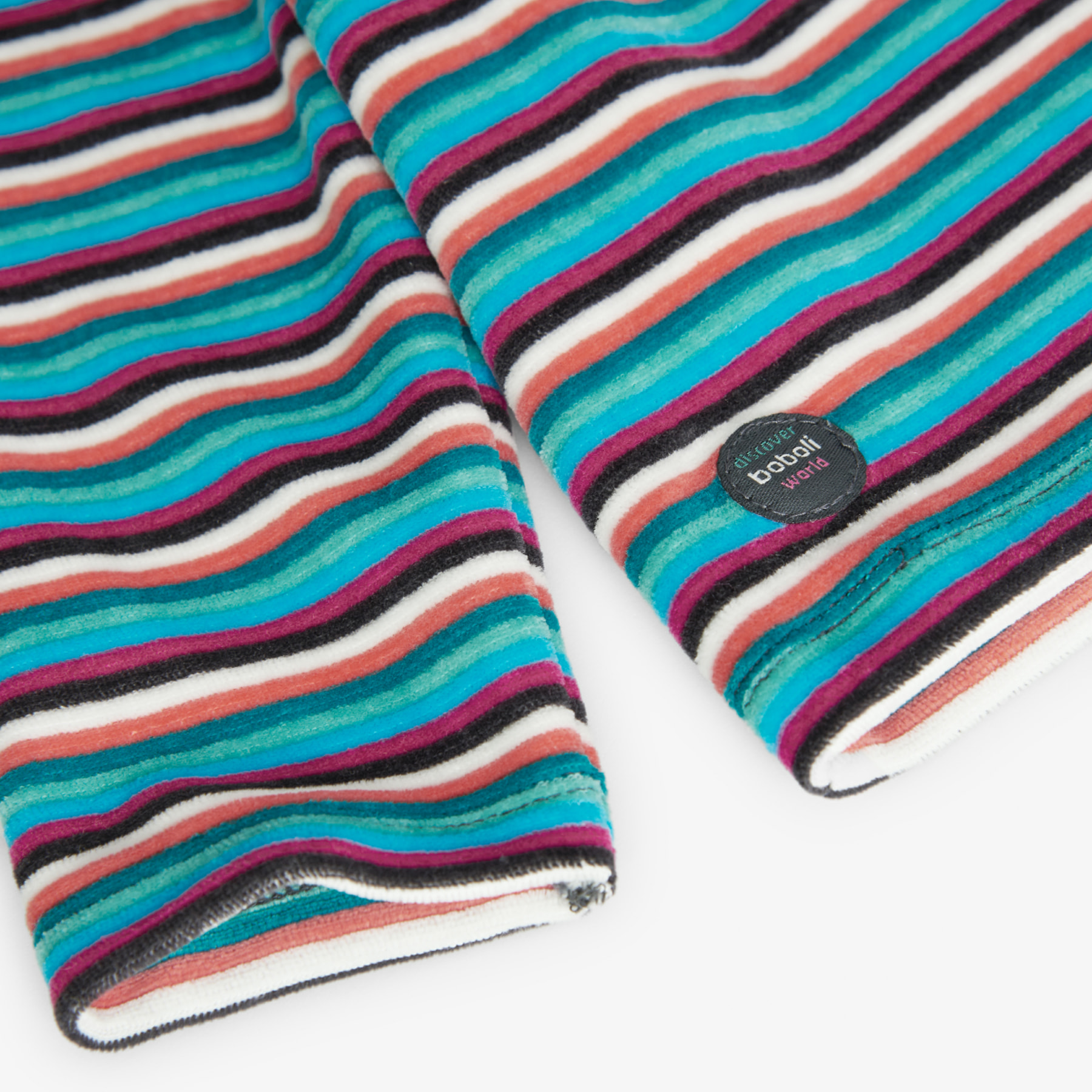 Camiseta terciopelo listada de bebé -BCI