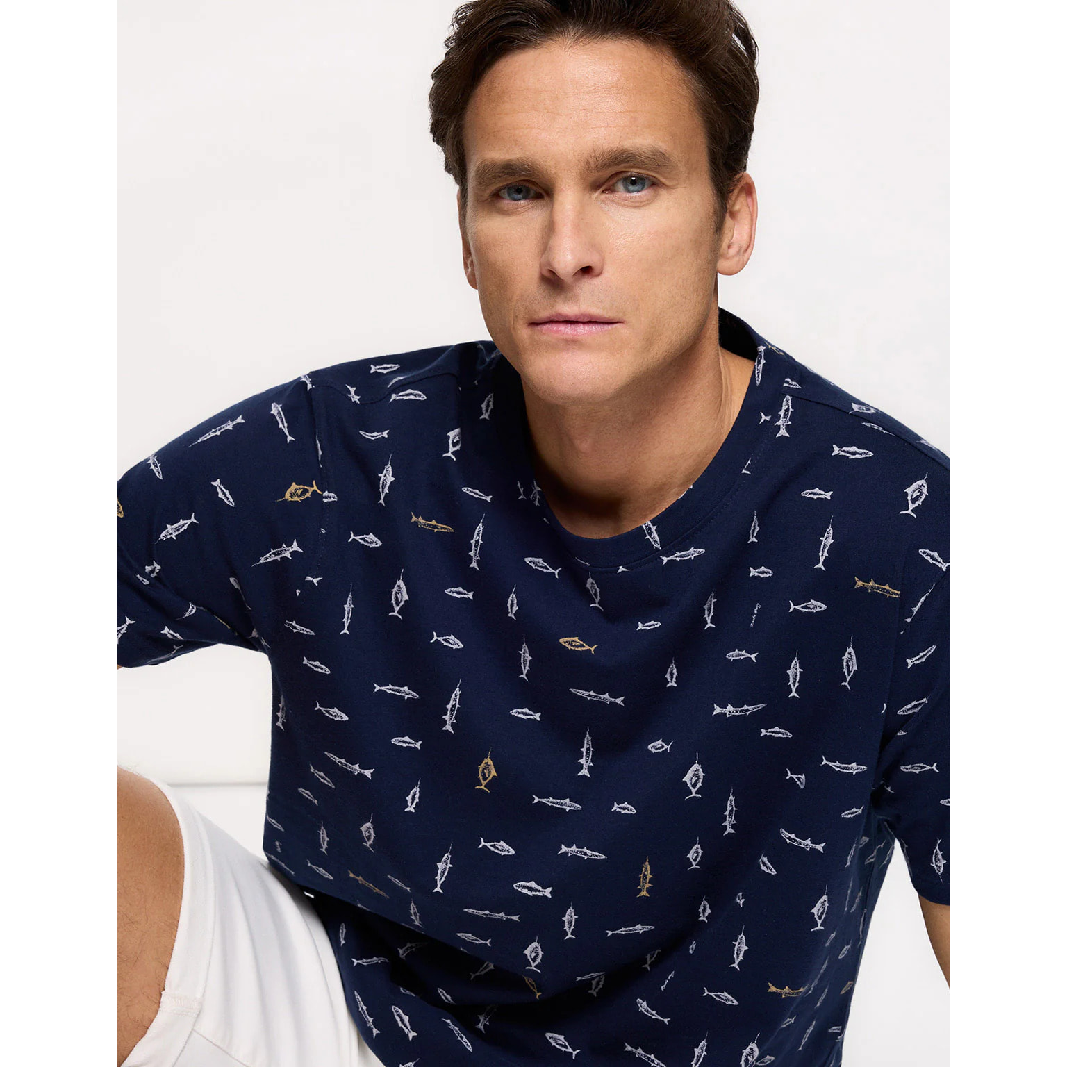 Camiseta Manga Corta Azul Marino - Sfishy