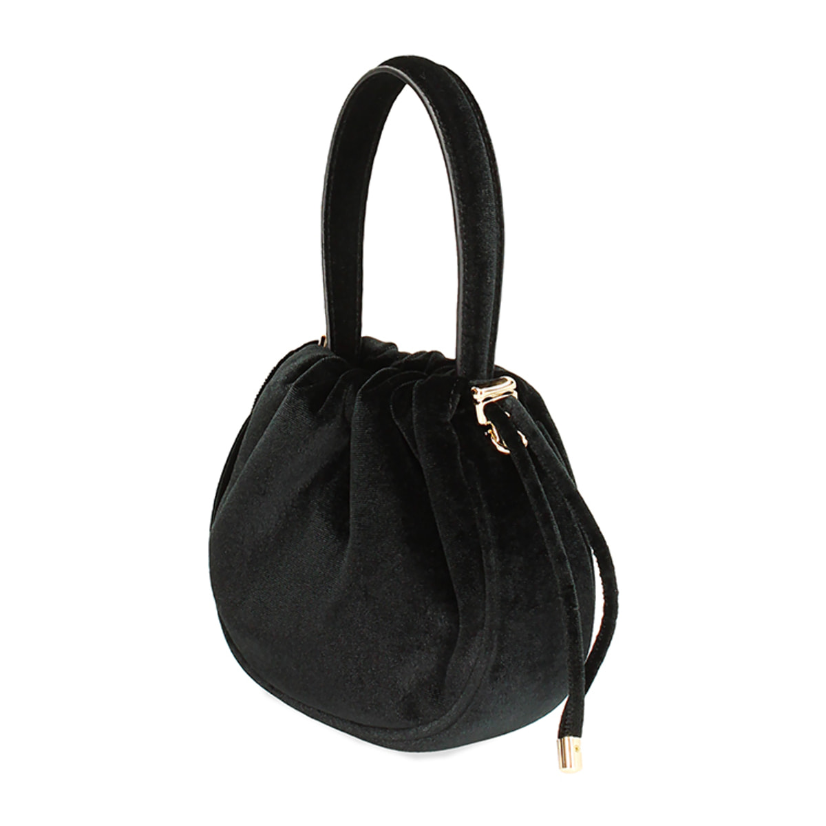 Mini bag nera in velluto