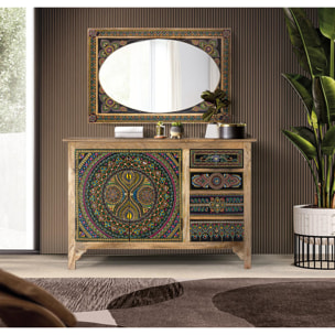 Aparador de Madera de Mango Estilo Étnico Moderno