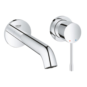 Mitigeur monocommande 2 trous lavabo Essence, Taille M, chromé