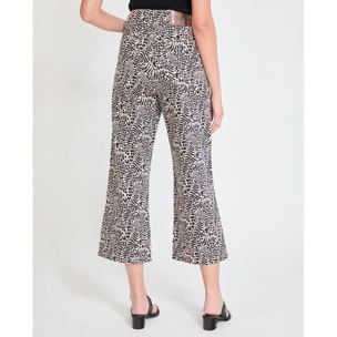 Pantaloni in twill con stampa a macchie