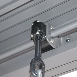 Pergola autoportante Evonis 4x3m gris graphite