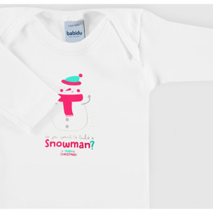 Body bebé navidad cuello americano