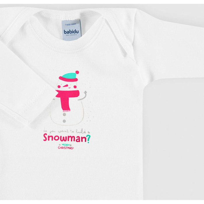 Body bebé navidad cuello americano