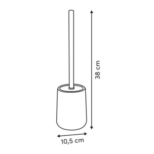 Brosse wc Strio rayures rose
